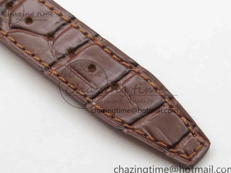 MIROTIME 0429 Portofino 37mm RG V7F 1:1 Best Edition Gray Dial on Deep Brown Leather Strap A SunProtective 7090